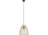 Eglo Ayesgarth 1-Light Black Brown Pendant