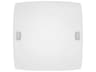 Eglo Borgo 1-Light Matte Nickel White Flush Mount