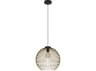 Eglo Venezuela 1-Light Black Gold Pendant