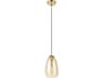 Eglo Alobrase 1-Light Brushed Gold Bell Mini Pendant
