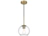 Elegant Lighting Baxter 1-Light Satin Gold Globe Mini Pendant