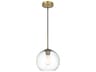 Elegant Lighting Baxter 1-Light Satin Gold Globe Mini Pendant