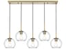 Elegant Lighting Baxter 5-Light Satin Gold Globe Island Pendant