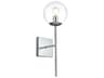 Elegant Lighting Neri 1-Light Chrome Wall Sconce