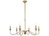 Elegant Lighting Rohan 6-Light Brass Candelabra Chandelier