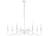 Elegant Lighting Rohan 8-Light White Candelabra Chandelier