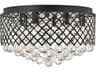 Elegant Lighting Tully 6-Light Chrome Crystal Drum Flush Mount