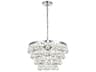 Elegant Lighting Kora 5-Light Chrome Crystal Tiered Pendant