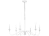 Elegant Lighting Rohan 6-Light White Candelabra Chandelier
