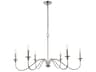 Elegant Lighting Rohan 6-Light Polished Nickel Candelabra Chandelier