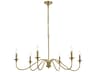 Elegant Lighting Rohan 6-Light Satin Gold Candelabra Chandelier