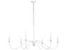 Elegant Lighting Rohan 6-Light White Candelabra Chandelier