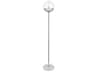 Elegant Lighting Eclipse Chrome Floor Lamp with Clear Glass Shade