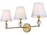 Elegant Lighting Bethany 3-Light Satin Gold Vanity Light