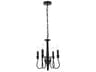 Elegant Lighting Flynx 4-Light Black Chandelier