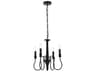 Elegant Lighting Flynx 4-Light Black Chandelier