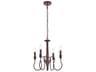 Elegant Lighting Flynx 4-Light Weathered Oak Brown Chandelier