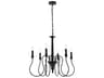 Elegant Lighting Flynx 6-Light Black Chandelier