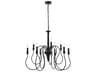 Elegant Lighting Flynx 9-Light Black Chandelier