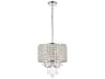 Elegant Lighting Elise 4-Light Chrome Crystal Drum Chandelier