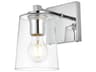 Elegant Lighting Kacey 1-Light Chrome Glass Wall Sconce