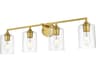 Elegant Lighting Mayson 4-Light Brass Glass Vanity Light