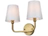 Elegant Lighting Senna 2-Light Satin Gold Vanity Light