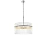 Elegant Lighting Paulina 4-Light Polished Nickel Drum Chandelier