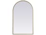 Elegant Lighting Ayra Brass Arch Wall Mirror
