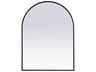 Elegant Lighting Ayra Black Arch Wall Mirror
