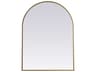 Elegant Lighting Ayra Brass Arch Wall Mirror