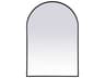 Elegant Lighting Ayra Black Arch Wall Mirror