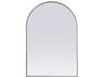 Elegant Lighting Ayra Silver Arch Wall Mirror