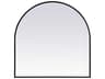 Elegant Lighting Ayra Black Arch Wall Mirror