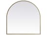 Elegant Lighting Ayra Brass Arch Wall Mirror