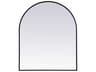 Elegant Lighting Ayra Black Arch Wall Mirror