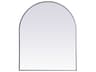 Elegant Lighting Ayra Silver Arch Wall Mirror