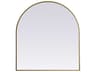 Elegant Lighting Ayra Brass Arch Wall Mirror