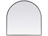Elegant Lighting Ayra Black Arch Wall Mirror