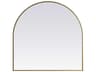 Elegant Lighting Ayra Brass Arch Wall Mirror