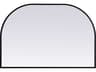 Elegant Lighting Blaire Black Arch Wall Mirror