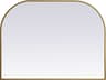 Elegant Lighting Blaire Brass Arch Wall Mirror