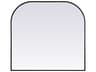 Elegant Lighting Blaire Black Arch Wall Mirror