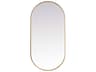 Elegant Lighting Asha Oval Wall Mirror