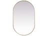 Elegant Lighting Asha Oval Wall Mirror