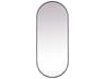 Elegant Lighting Asha Oval Wall Mirror