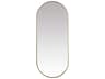 Elegant Lighting Asha Oval Wall Mirror