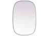 Elegant Lighting Brynn Silver Oval Wall Mirror