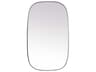 Elegant Lighting Brynn Silver Oval Wall Mirror