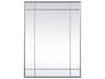 Elegant Lighting Viola Silver Rectangular Wall Mirror